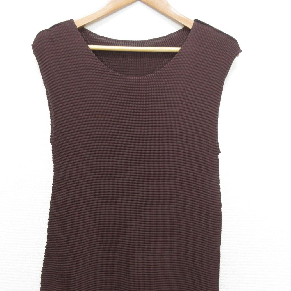 プリーツ ノースリーブ