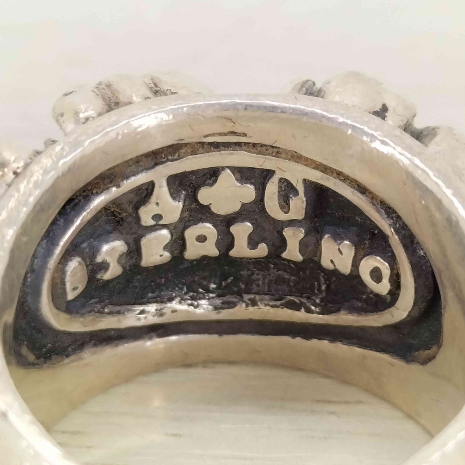 エーアンドジー A＆G STERLING刻印 フローラルダガーシルバーリング