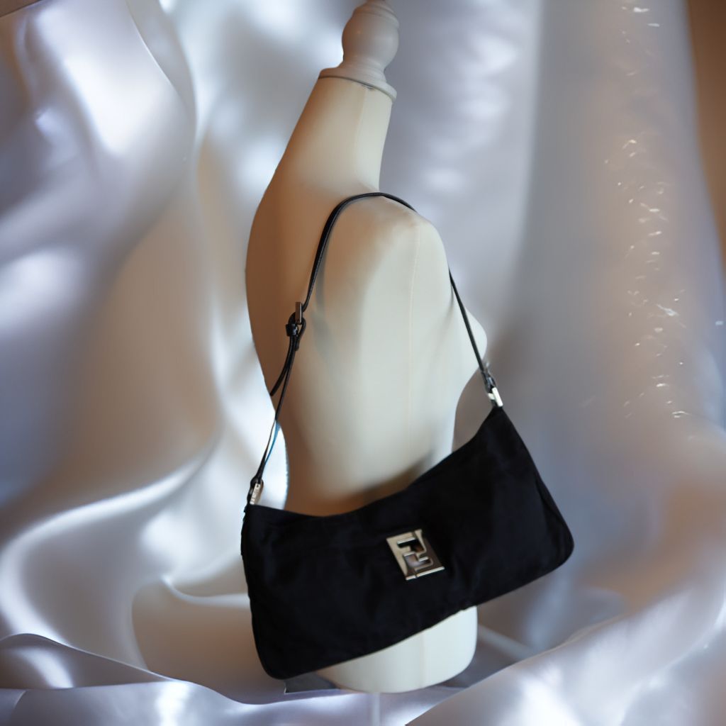 FENDI 黒 サコッシュ FENDI フェンディ ズッカ ショルダーバッグ サコッシュ ポシェット 黒