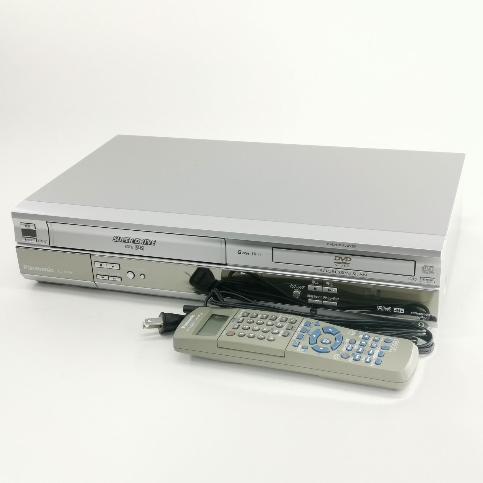 Panasonic NV-VP30 VHS/DVDプレーヤー 概要 DVDプレーヤー一体型G