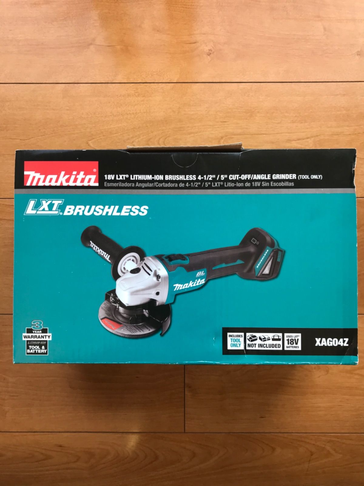 Makita マキタ18V 充電式 ブラシレス ディスクグラインダーXAG04Z