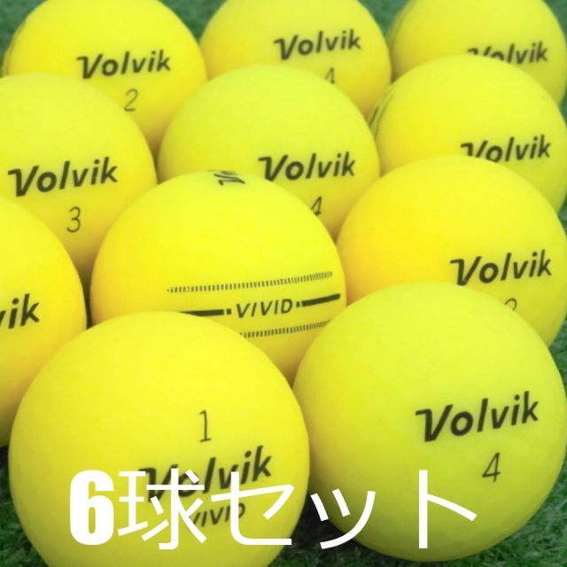 VolvikボルビックVIVIDゴルフボール　イエロー2ダース ボルビック VIVID(ダース) VV5PNA04（イエロー） | レディース
