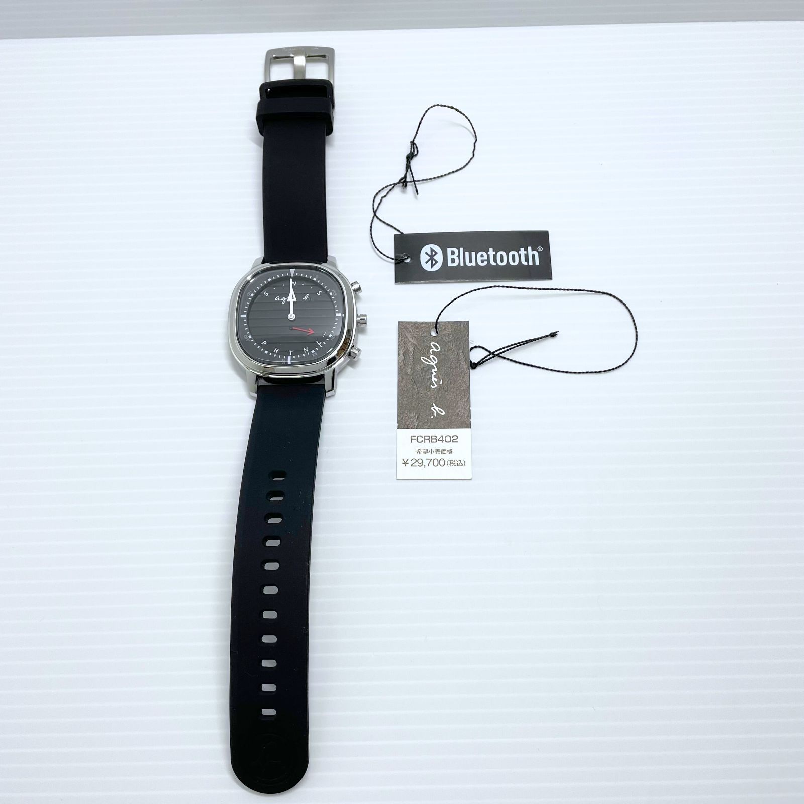 新品】agnes b. アニエスベー 電池式 Bluetooth 腕時計 FCRB402