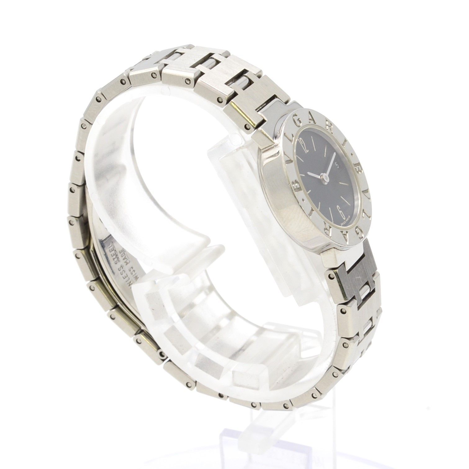 BVLGARI ブルガリ ブルガリブルガリ BB23SS 黒文字盤 SS