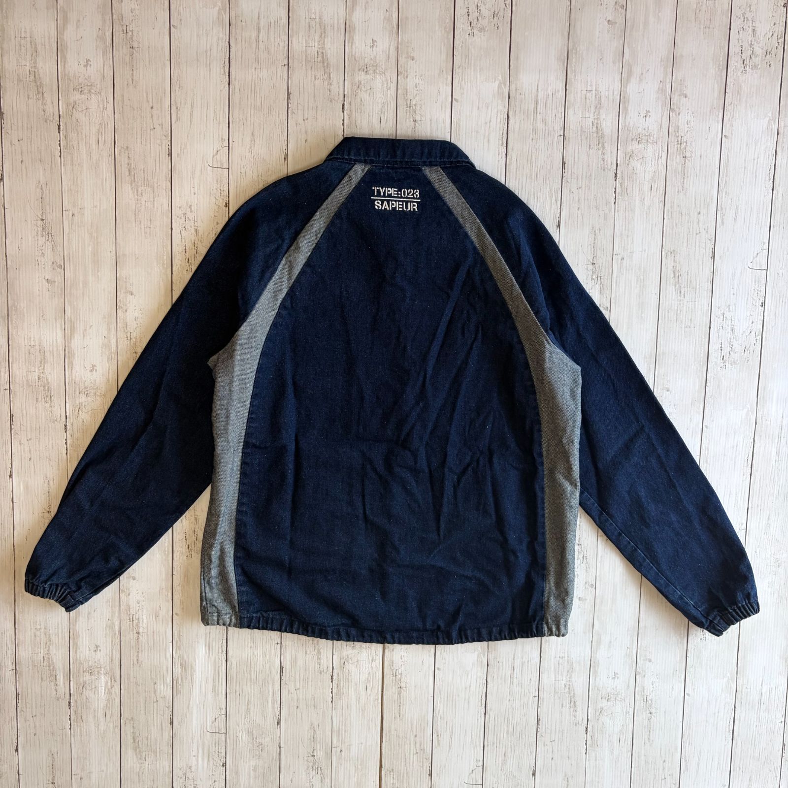 SAPEur デニム ボタン XL コーチジャケット SAPEur DENIM COACH JACKET Denim