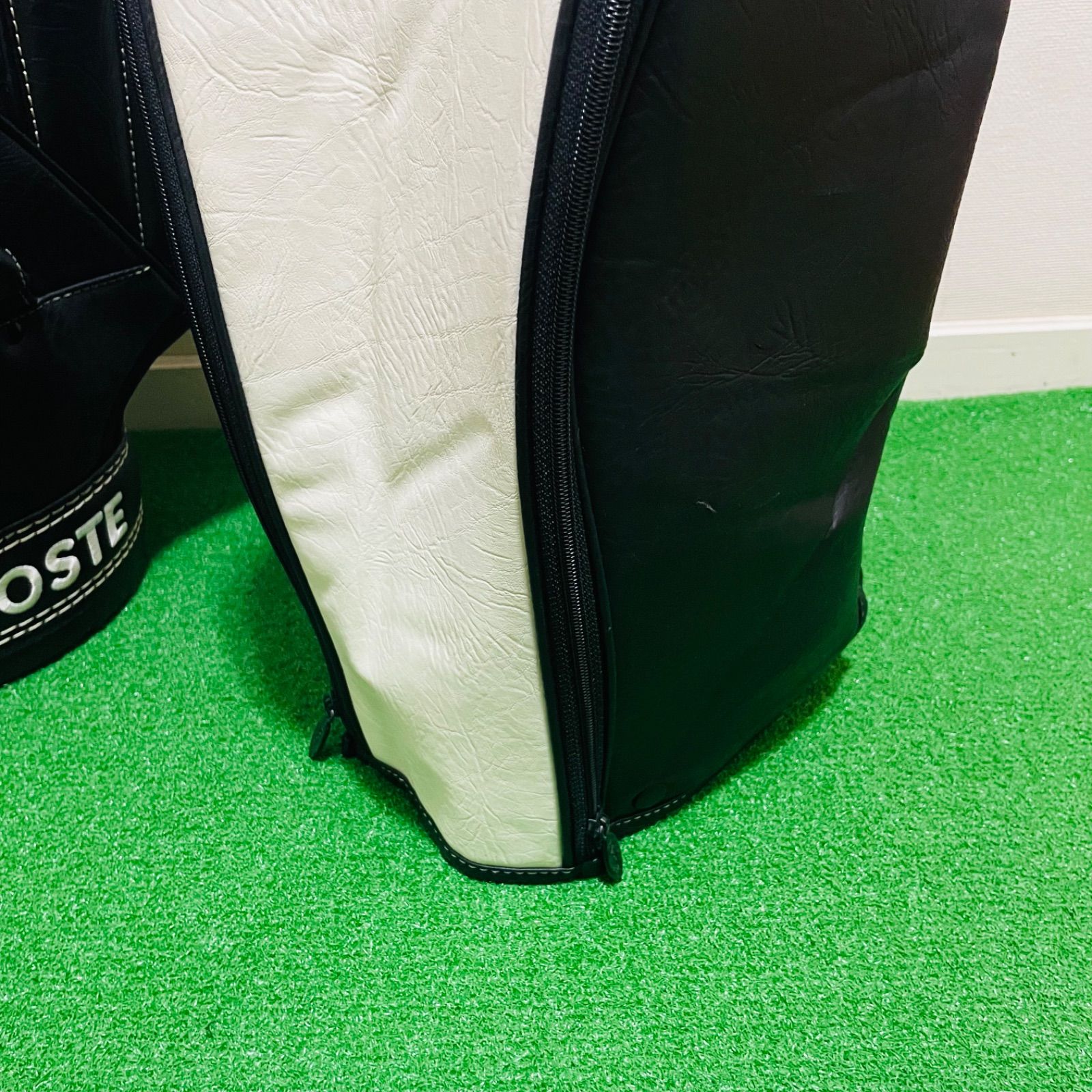 ラコステ (LACOSTE) キャディバッグ ロゴ総柄 ゴルフバッグ ラコステ (LACOSTE) キャディバッグ ロゴ総柄 ゴルフバッグ ♥希少