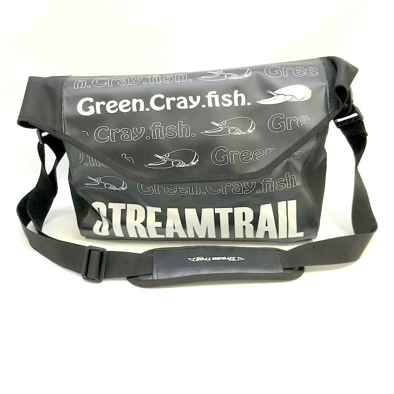 イッセイ STREAMTRAIL Green Cray fish 防水バッグ フィッシングバッグ ショルダーバッグ ストリームトレイル 釣り 釣具  フィッシング