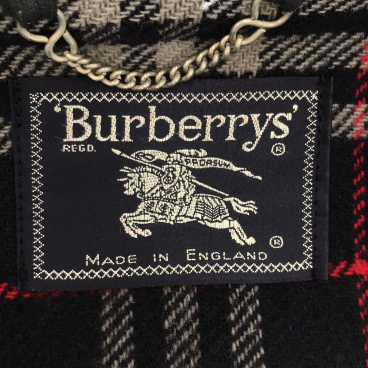 Burberrys ダッフルコート 希少】22s バーバリー ダッフルコート チェック burberry 48