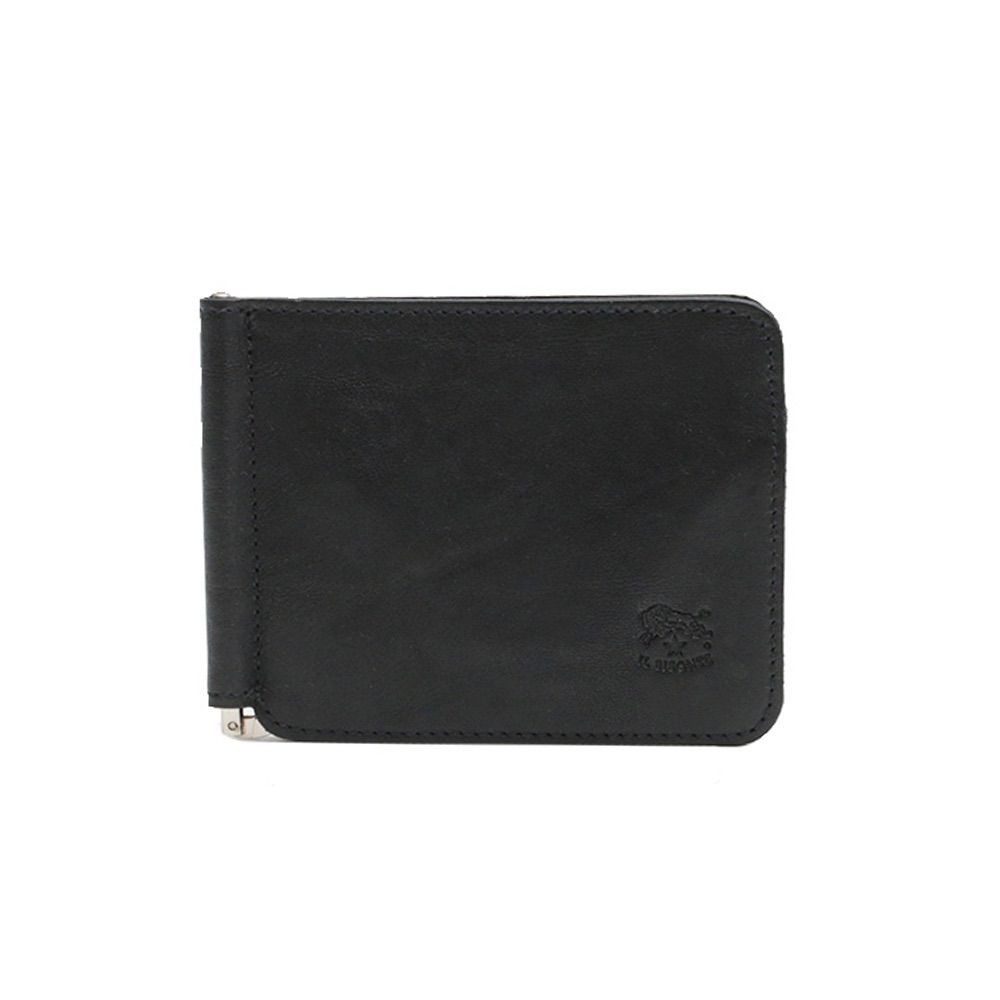 イルビゾンテ IL BISONTE 二つ折り財布 SMW076-PO0001-BK116N レザー ブラック おしゃれ 誕生日 記念 プレゼント ギフト 送料無料