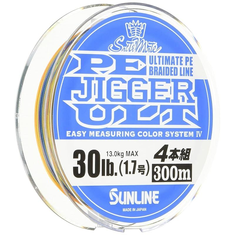 サンライン SUNLINE PEライン ソルティメイト ジガー ULT 4本組 300m 1.7号 30lb