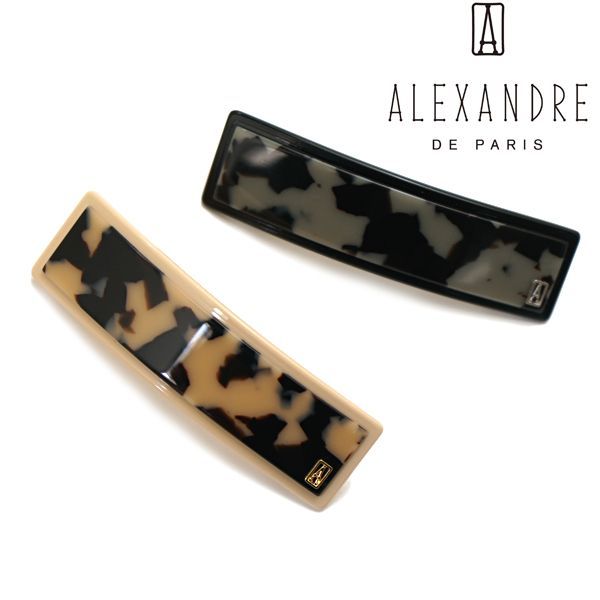 【新品】アレクサンドル ドゥ パリ タイムレス バレッタ 髪留め べっ甲柄 ヘアアクセサリーフランス製 ALEXANDRE DE PARIS TIMELESS AA6-14277-02A21