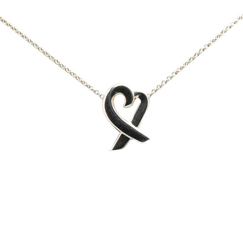 良品 Tiffany ラヴィングハート ネックレス シルバー925 ハート