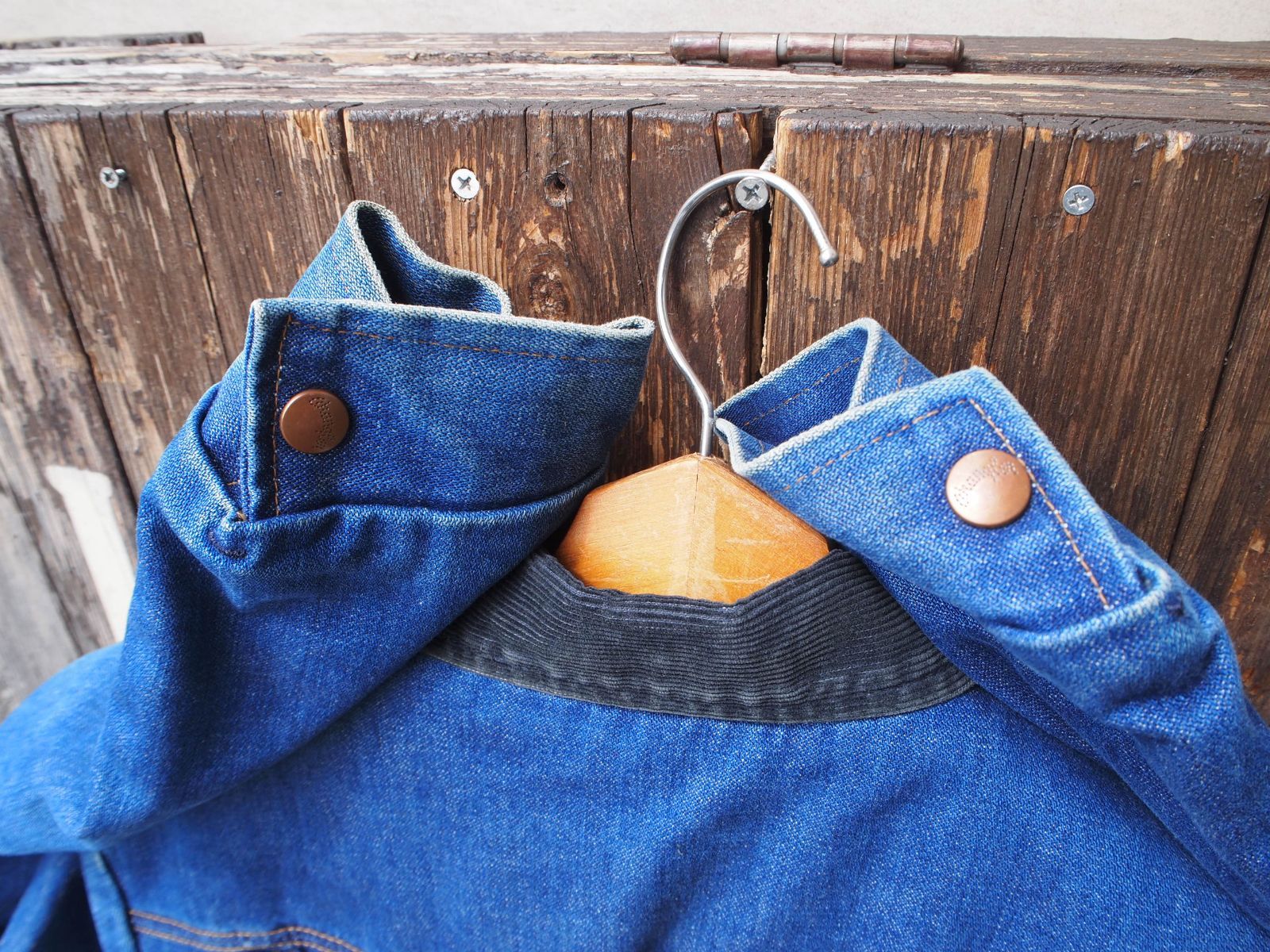 70s Vintage USA製 Wrangler 74254NV ビンテージ ラングラー 襟