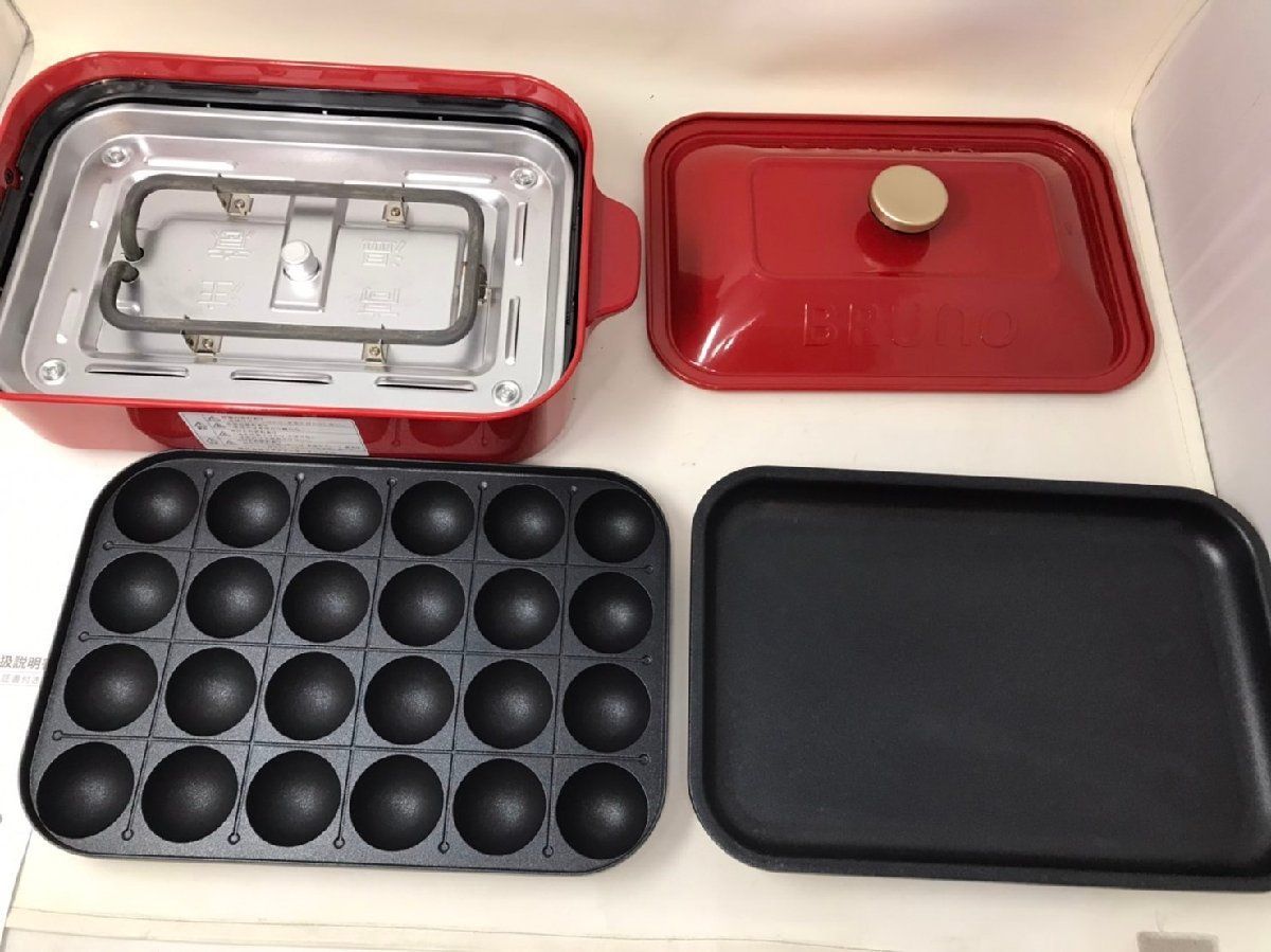 新品未使用⋆BRUNO⋆ブルーノ⋆ホットプレート⋆グランデ⋆レッド 楽天