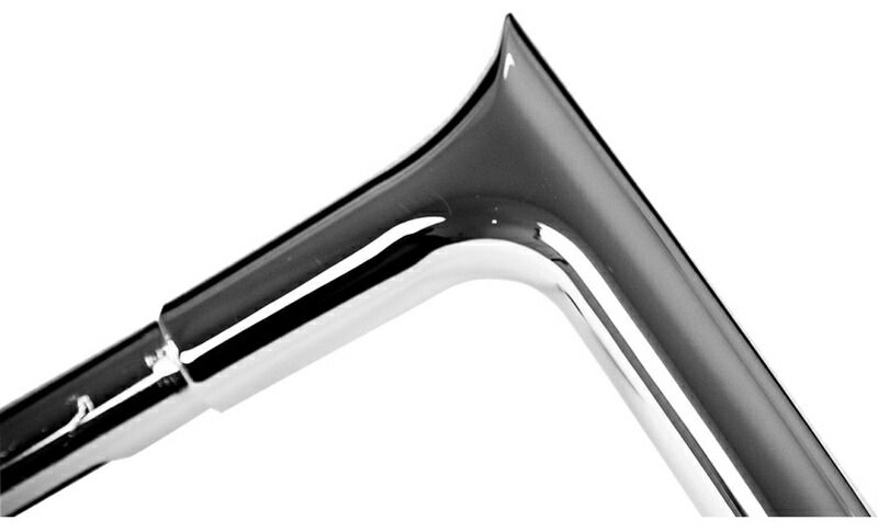 1-1|4インチ EZ INSTALL POINTED TOP ハンドルバー クローム|12インチ|2018～24年FLHRXS FXBR|S FXFB|S FLSB|S 2007～17年FLSTF 2008～17年FXDF 2010～17年FXDWG 201