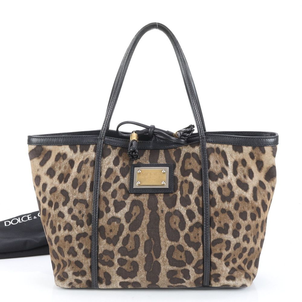 D&G ドルチェ&ガッパーナ ヒョウ柄 パーティー ポーチ がま口 アニマル Dolce & Gabbana(ドルチェ&ガッバーナ) ポーチ(レディース