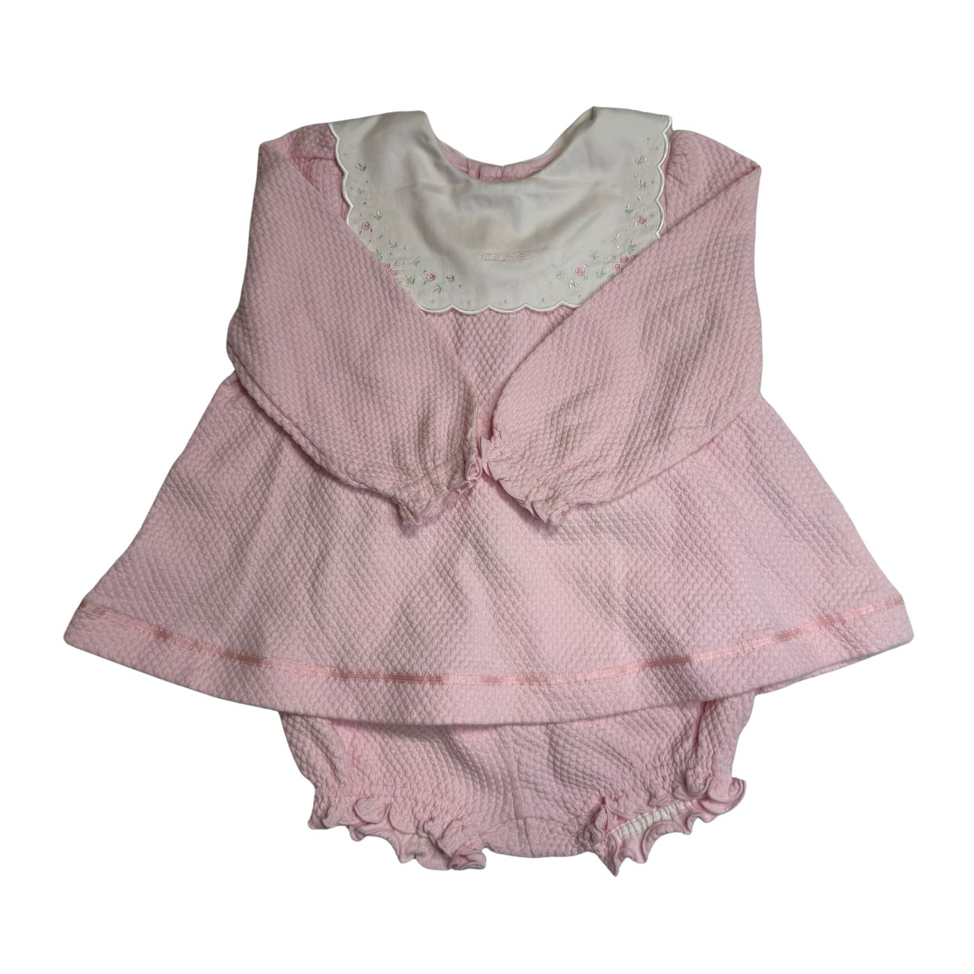 新品 セリーヌ ベビー 90 セットアップ ワンピース パンツ CELINE】セリーヌ ベビー キッズ 90サイズ ワンピース パンツ付