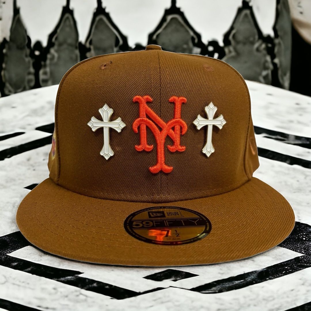 NY METS カスタム⭐︎新品71/2 ニューヨーク・メッツ クロスピンズカスタム ニューエラ キャップ 59FIFTY NEW ERA  NEWYORK METS - メルカリ