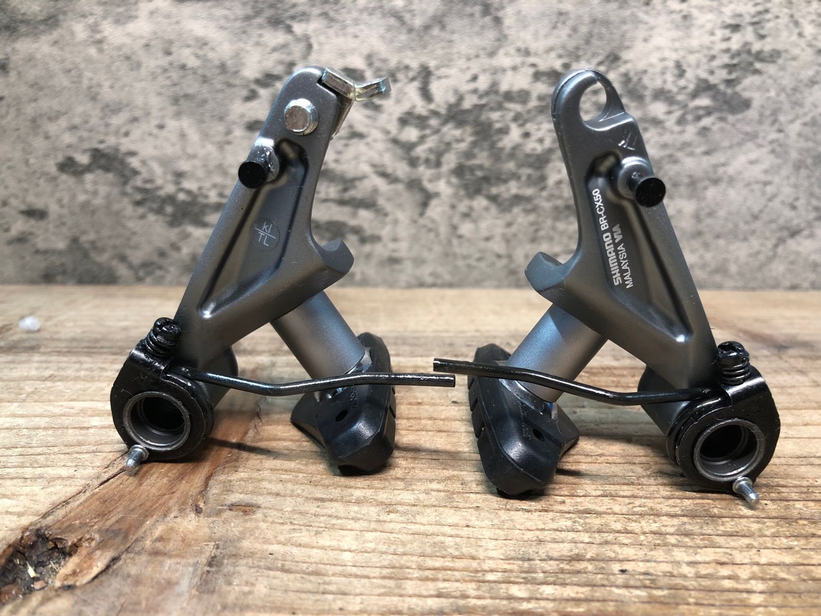 JB529 シマノ SHIMANO BR-CX50 カンチブレーキ シルバー 前後セット BILLOVLOGS_CO_UK