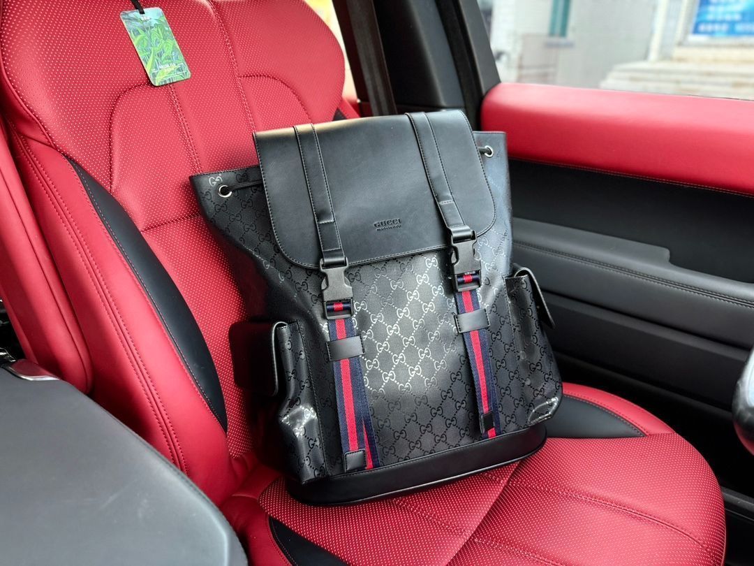 GUCCI メンズトラベル ダブル ショルダーバッグ リュックサック 小銭入れ ショルダーバッグ キャリーバッグ 手提げ