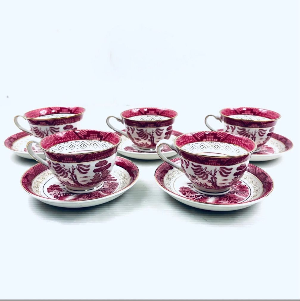 美品】NIKKO ニッコー ダブルフェニックス 赤山水 カップ