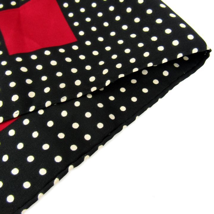 ☆サンローラン☆ドット柄スカーフストールシルク ☆サンローラン☆ドット柄スカーフストールシルク シルクのスカーフ