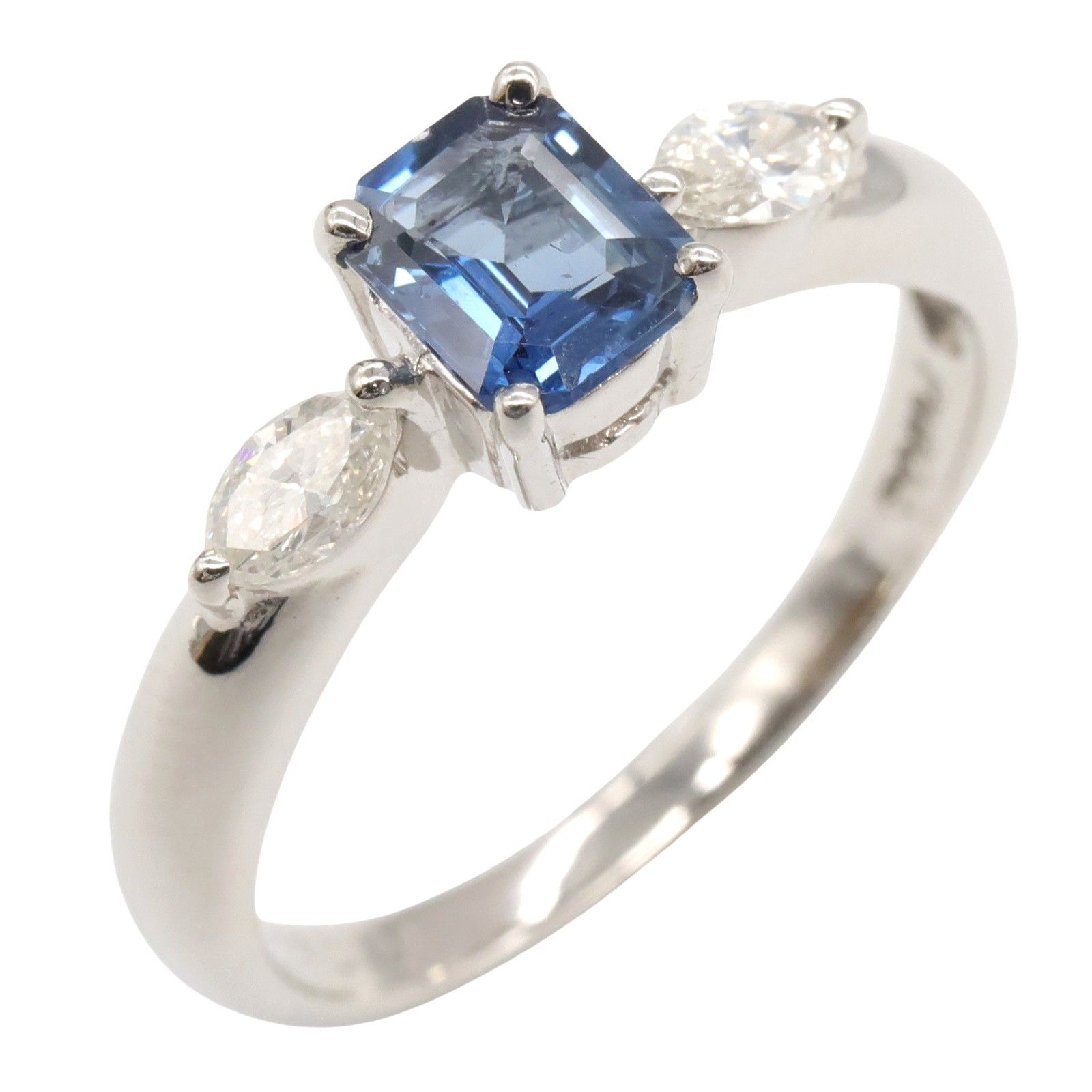 ジュエリー JEWELRY リング 指輪 サファイア ダイヤモンド リング ｻﾌｧｲｱ 3.7g 10.5 Pt900プラチナ ダイヤモンド リング レディース Used A
