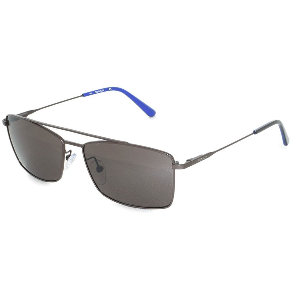 【新品未使用正規品】Calvin Klein カルバンクライン CK18117S-201 cK サングラス アジアンフィット UVカット メンズ レディース マットダークブラウン グレー