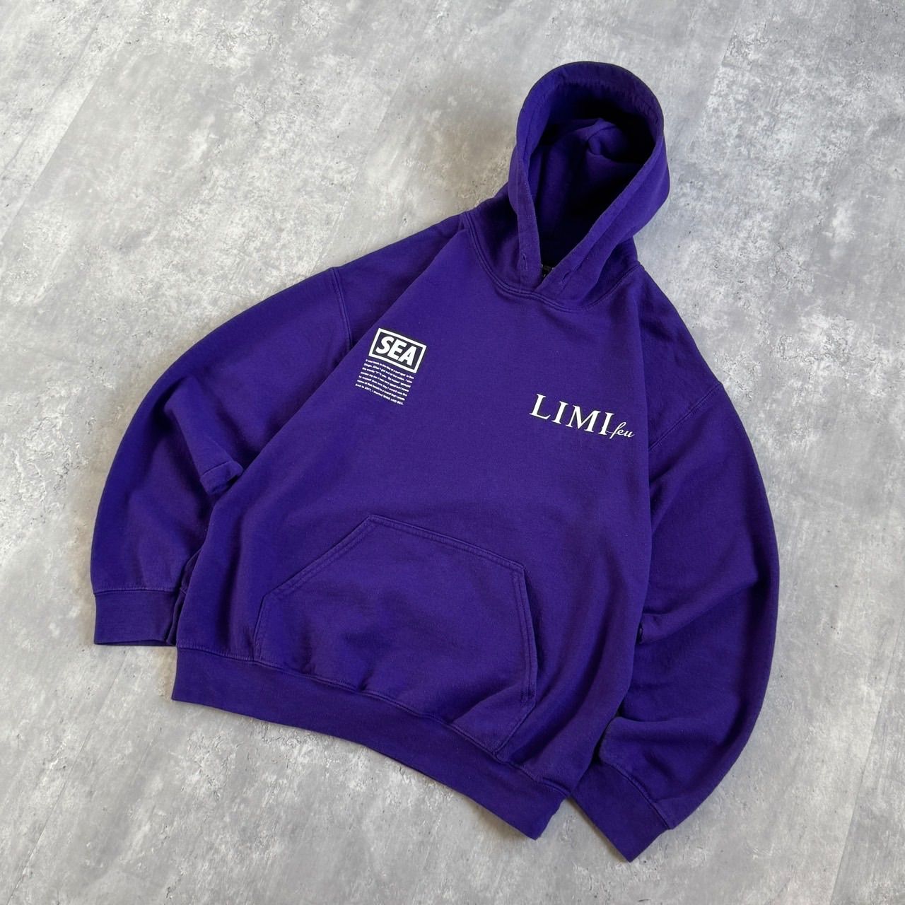 WIND AND SEA × LIMI feu ウィンダシー リミフゥ 20SS プルオーバーフーディー パープル LN-T56-037