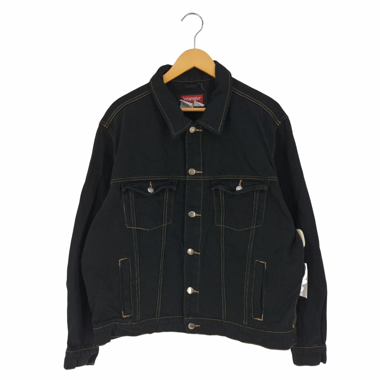 ラングラー Wrangler HERO ブラックデニムジャケット トラッカー 