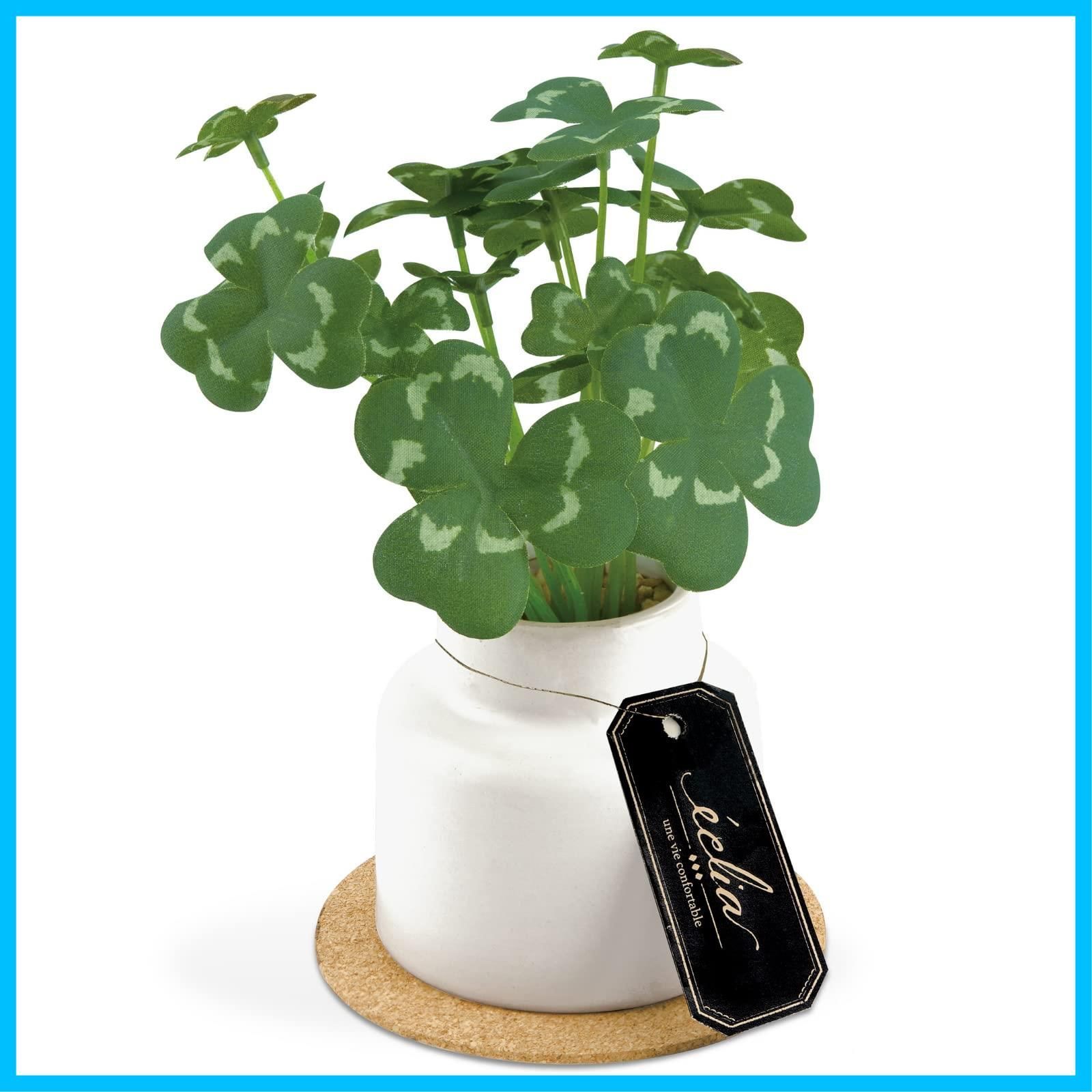 触媒 消臭 造花グリーン 抗菌 枯れない 空気清浄 人工植物 フェイクグリーン クローバー 人工観葉植物 KH-61247 kishima Sサイズ キシマ