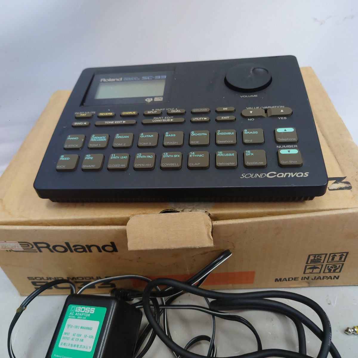 Roland SC-33 サウンドキャンバス + BOSS ACアダプター Roland SC-33 サウンドキャンバス + BOSS ACアダプター