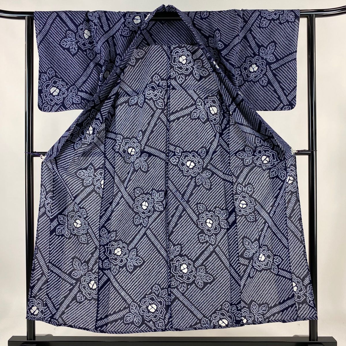 浴衣 突っ走り 身丈157cm 裄丈63.5cm 綿 名品 【中古】 