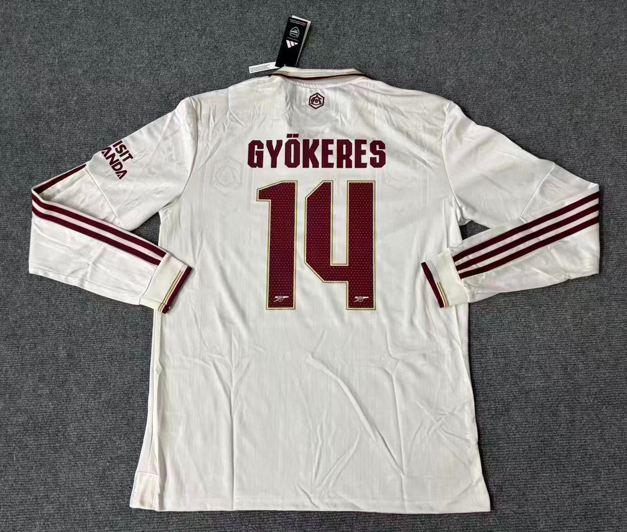 25-26 アーセナル アウェイユニホーム 14番 ヴィクトル