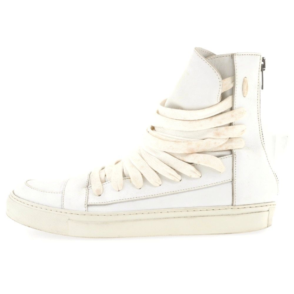 KRIS VAN ASSCHE (クリス ヴァン アッシュ) MULTIRACE SNEAKERS マルチレース レザー スニーカー ホワイト
