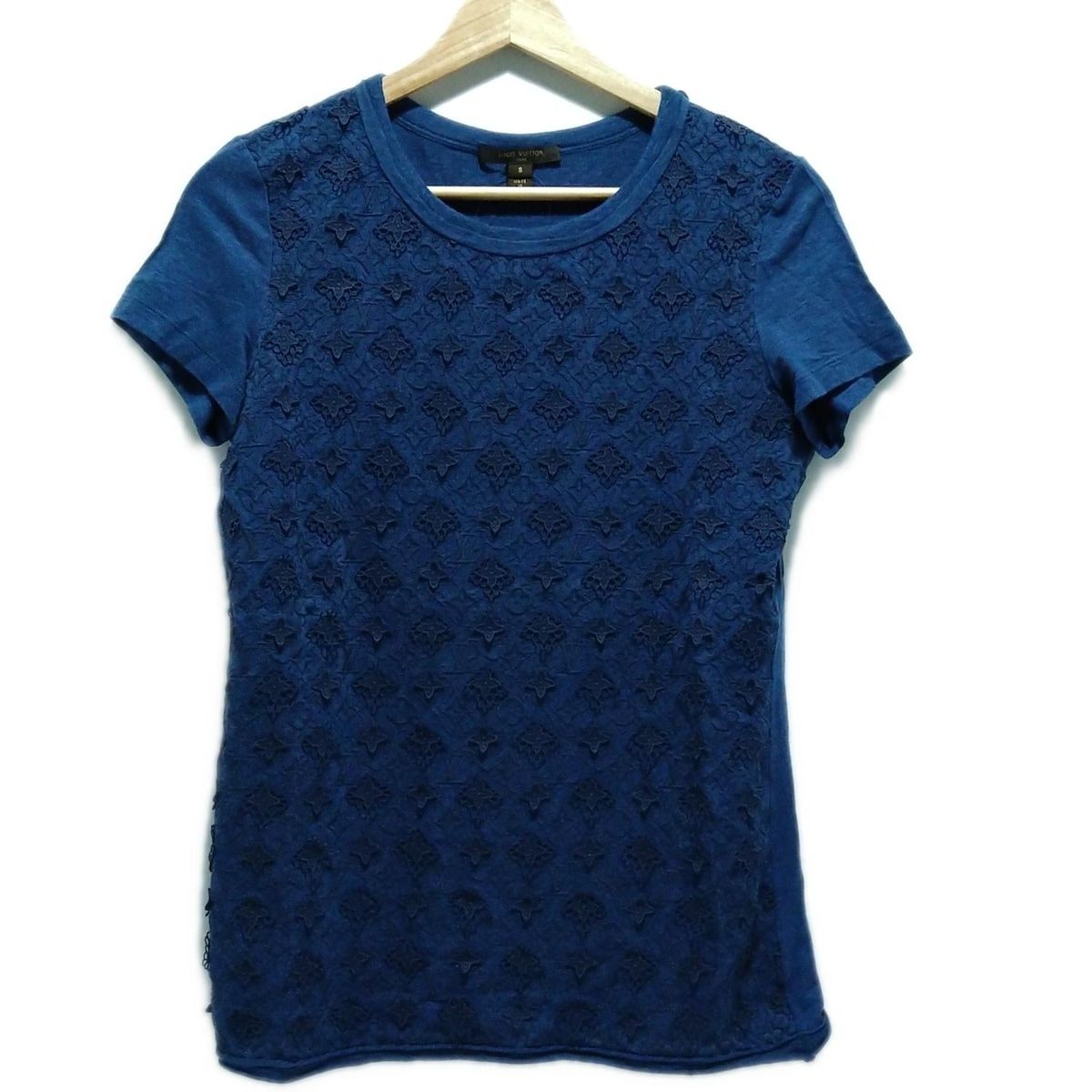 LOUIS VUITTON ルイヴィトン モノグラム レース Tシャツ 刺繍 ルイヴィトン Tシャツ モノグラム 刺繍 レース