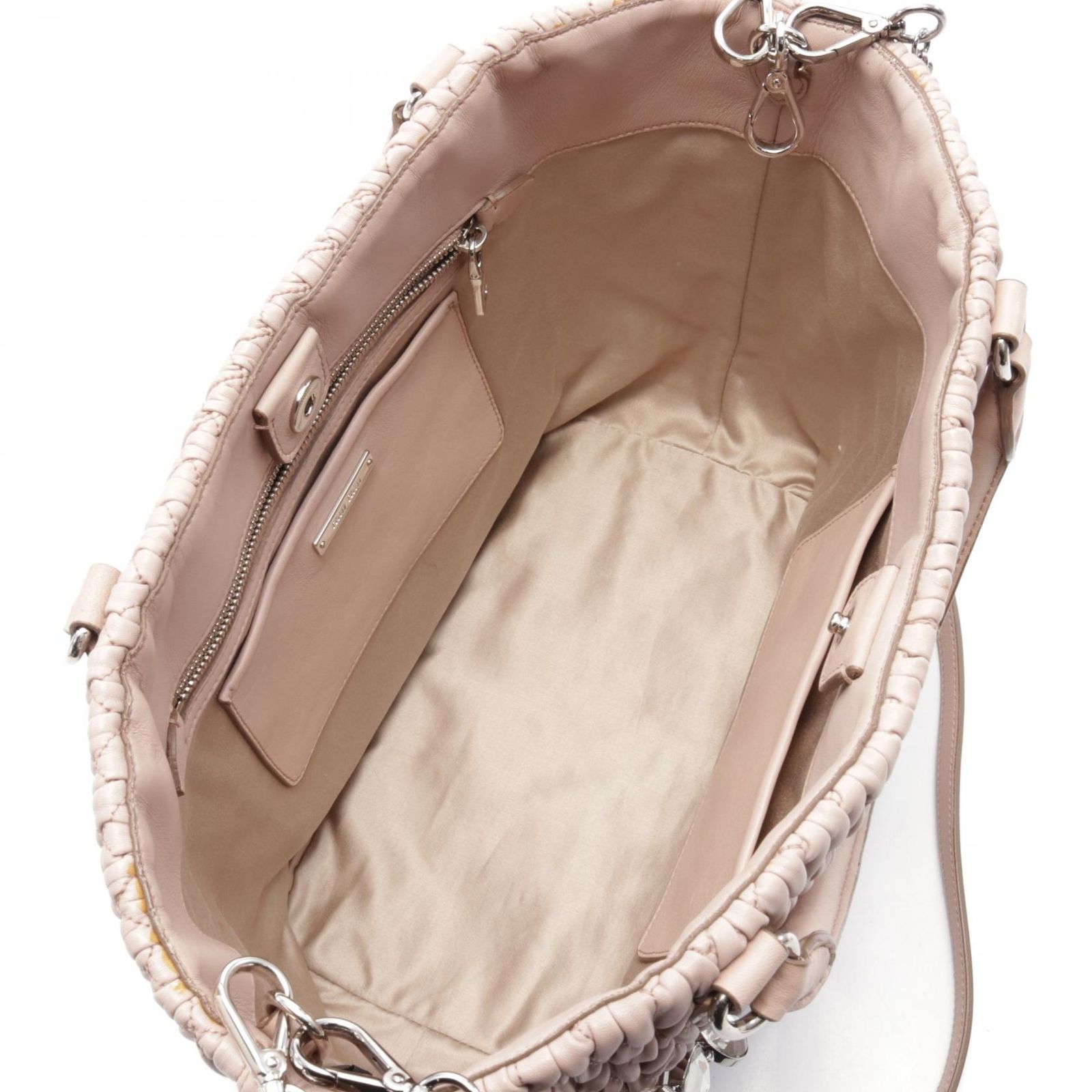 ミュウ ミュウ Miu Miu ハンドバッグ NAPPA CRYSTAL マテラッセ RN0896 
