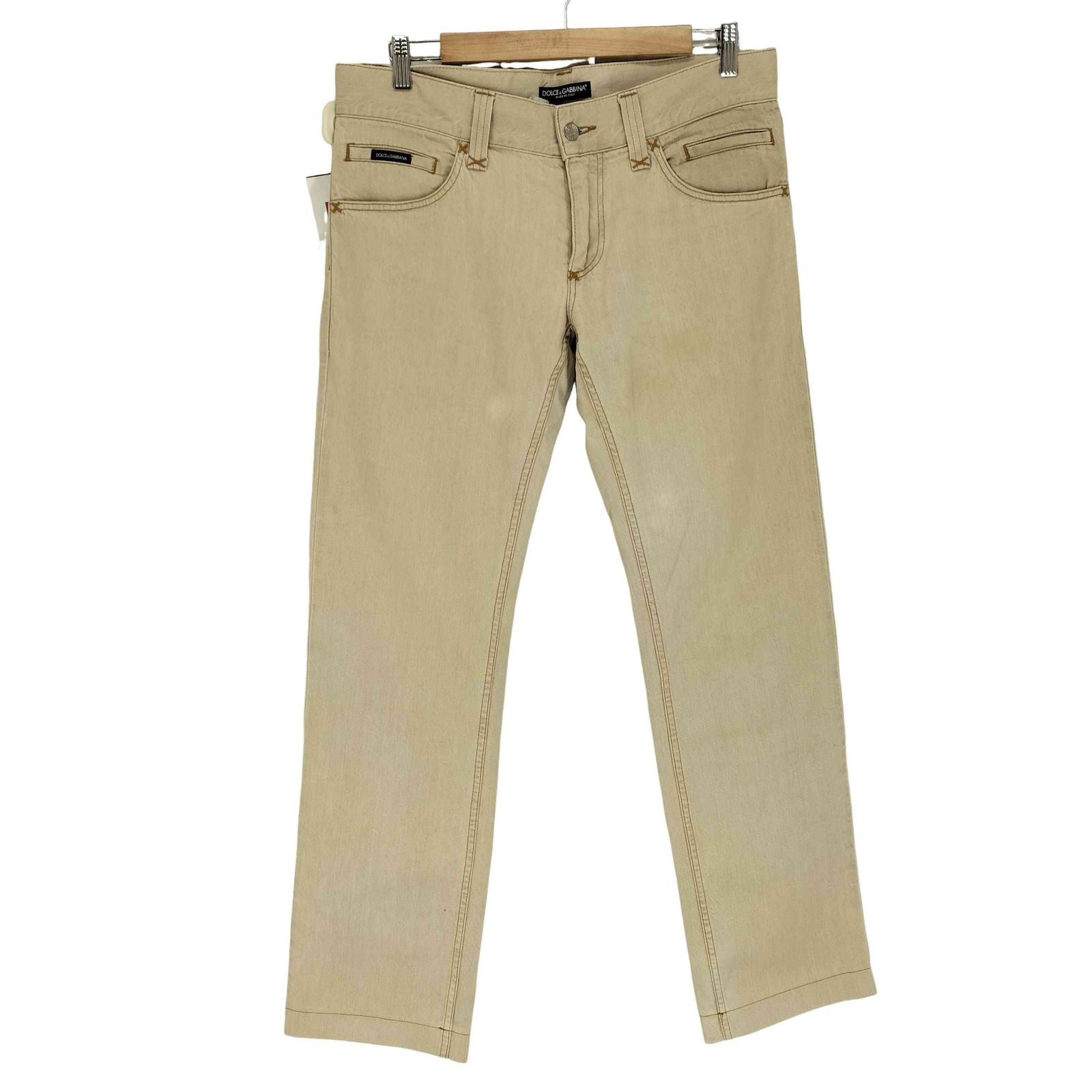 ☆ドルチェ＆ガッバーナ ヴィンテージ加工 くるぶし丈 デニムパンツ  