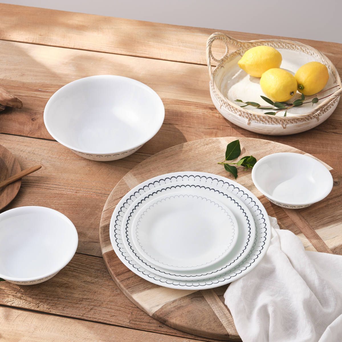 ランチプレート 26cm CORELLE コレールカスピアンレース ショップ