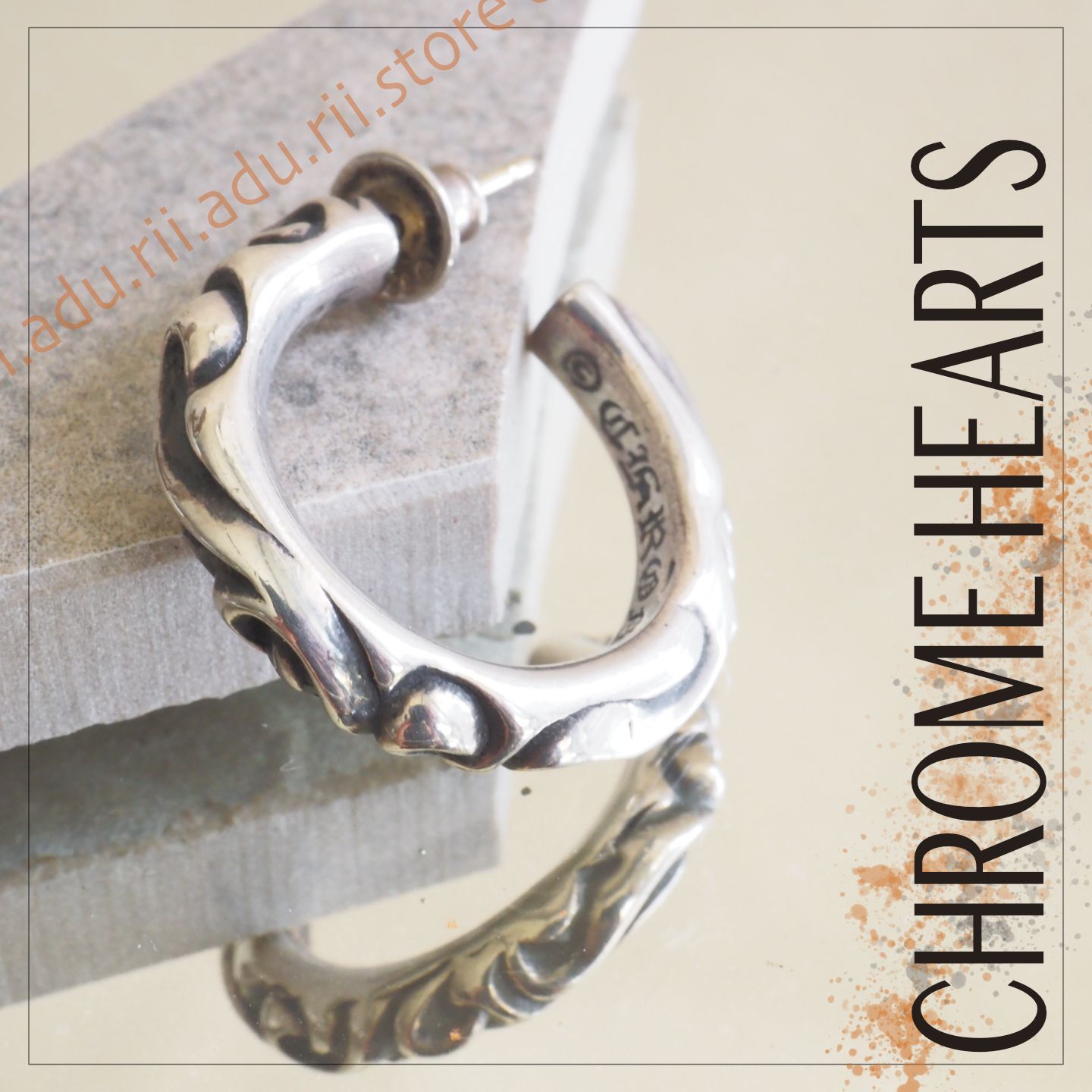 美品☆ クロムハーツ Chrome Hearts メンズ 片耳 ピアス EARRING