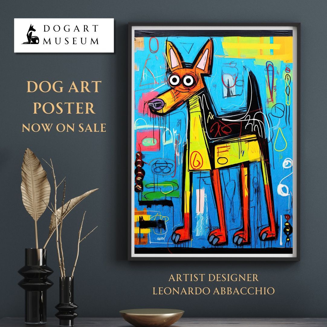 ドーベルマン 絵画 油彩画　オリジナル　原画 Amazon.co.jp: DAXXIN ドーベルマンと銃のキャンバス、銃口の中の犬の