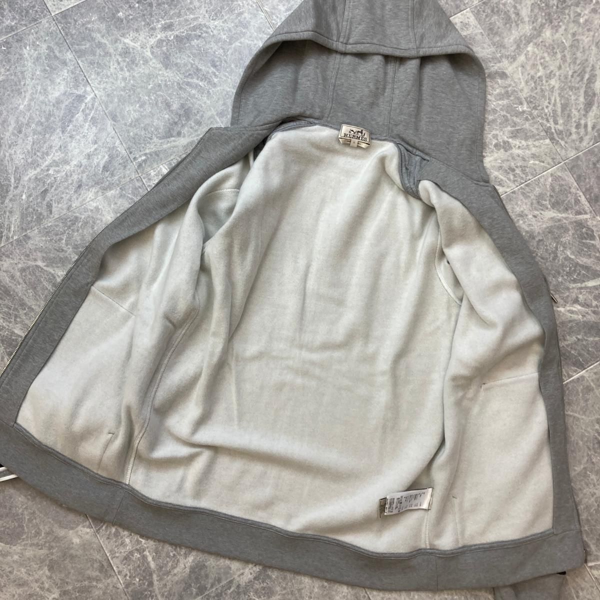中古】 HERMES （エルメス） RUN H ｼﾞｯﾌﾟﾊﾟｰｶｰ L メンズ衣類 フード 裏 
