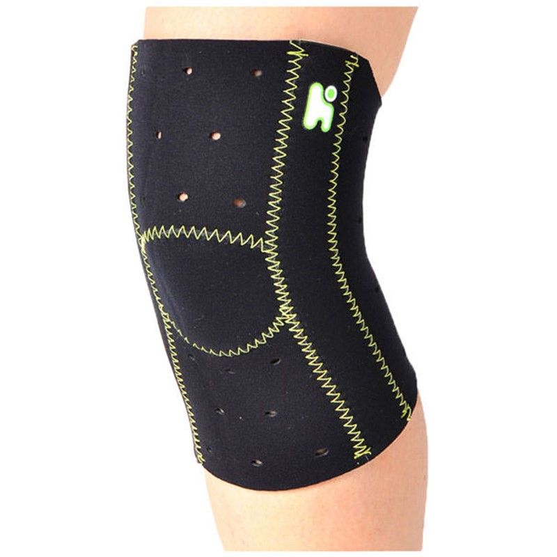 healthpoint(ヘルスポイント) ランニングニーサポート 1枚 ボディケアサポーター (1020hoz-bkyg)、(BKYG)ブラック/イエローG