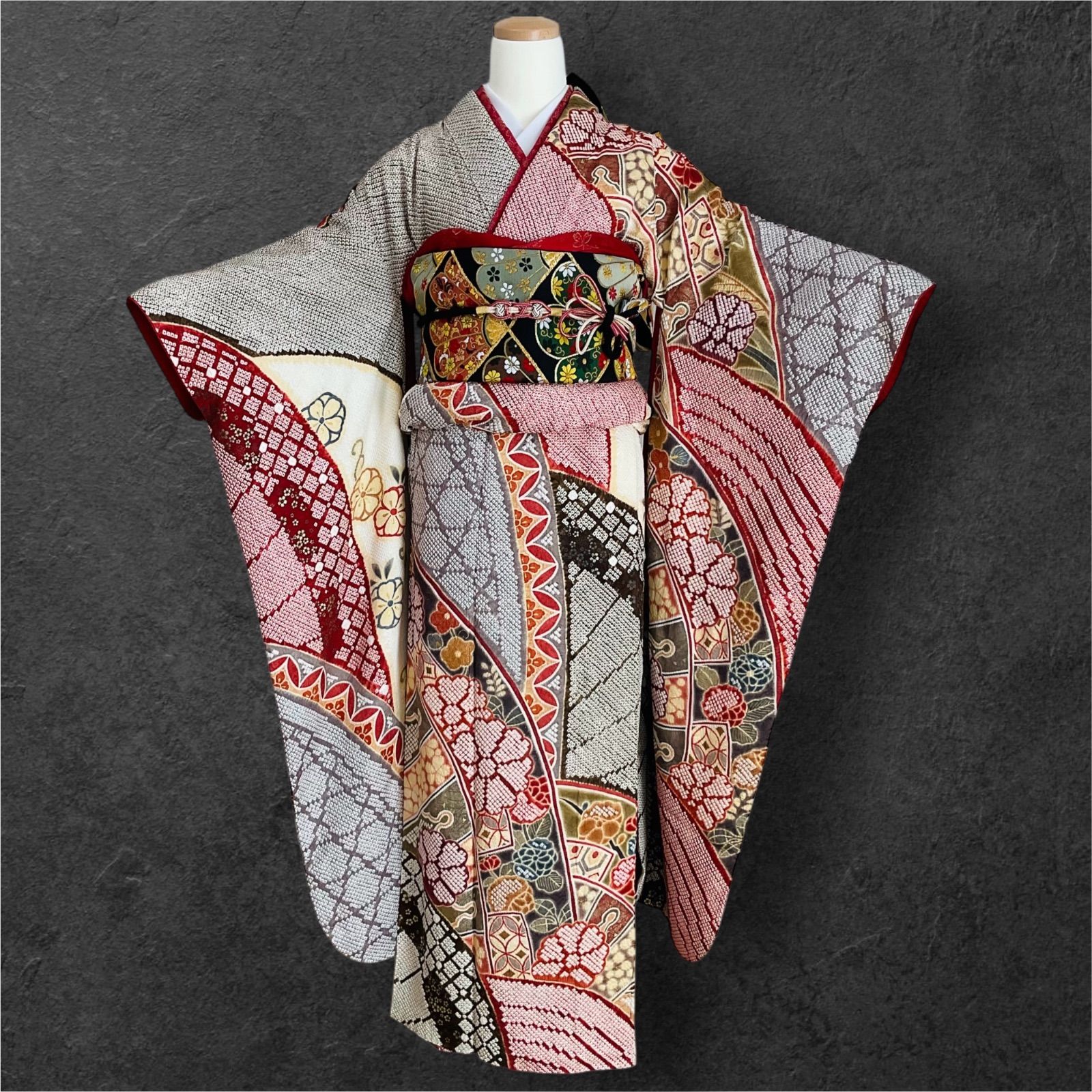 振袖 振袖フルセット 総絞り 手絞り 吉祥文様 正絹 - メルカリ