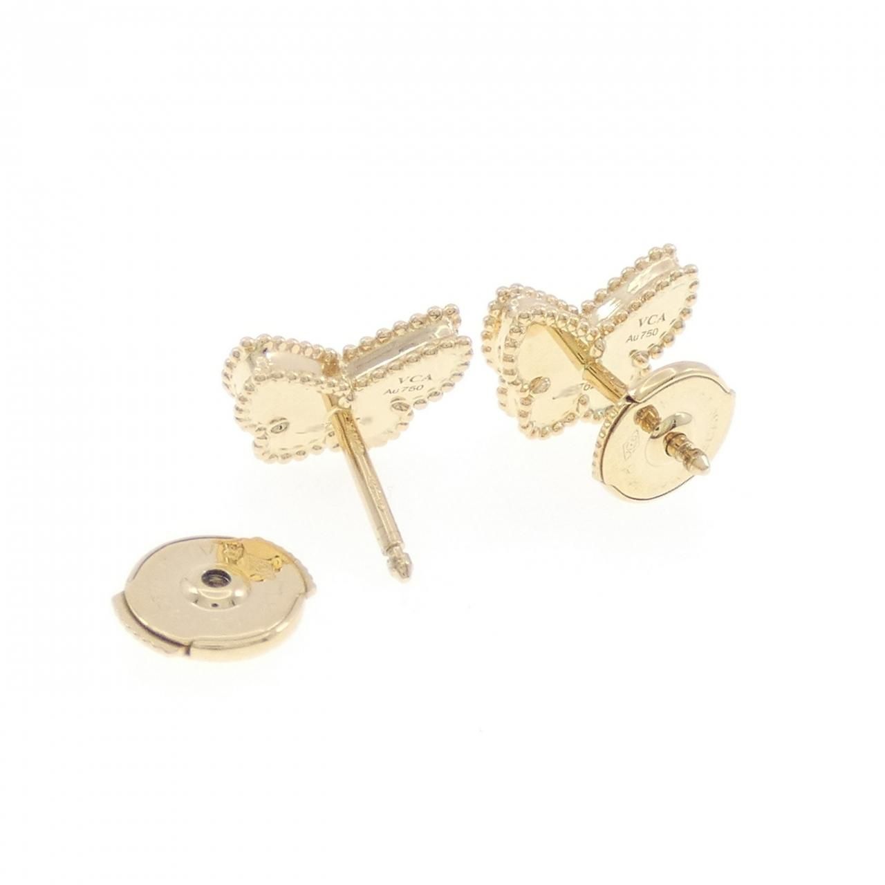 ヴァンクリーフ＆アーペル スウィート パピヨン　ピアス 美品 Van Cleef ＆ Arpels】ヴァンクリーフ&アーペル『K18YG