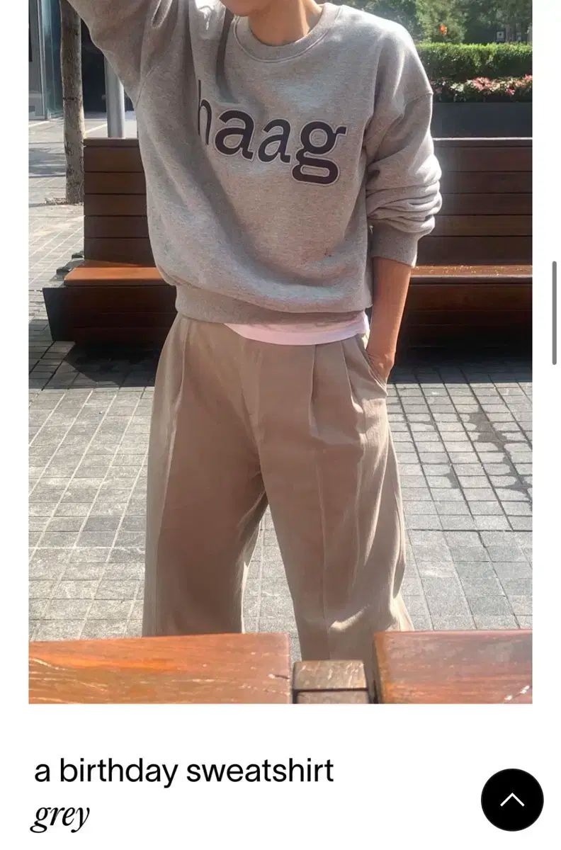 Haag a birthday sweatshirt grey