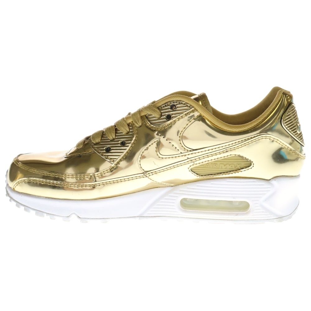 Nike Air Max クリーム/ゴールド スニーカー ☆輝くナイキ ☆2color Nike Wmns Air Max 90 SP Gold Silver