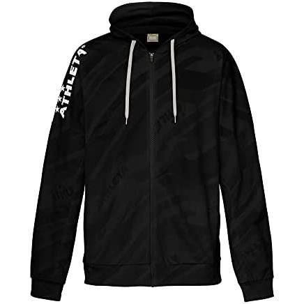 アスレタ ATHLETA ジャガードスウェット ジップパーカー 03369 XOサイズ ブラック 70