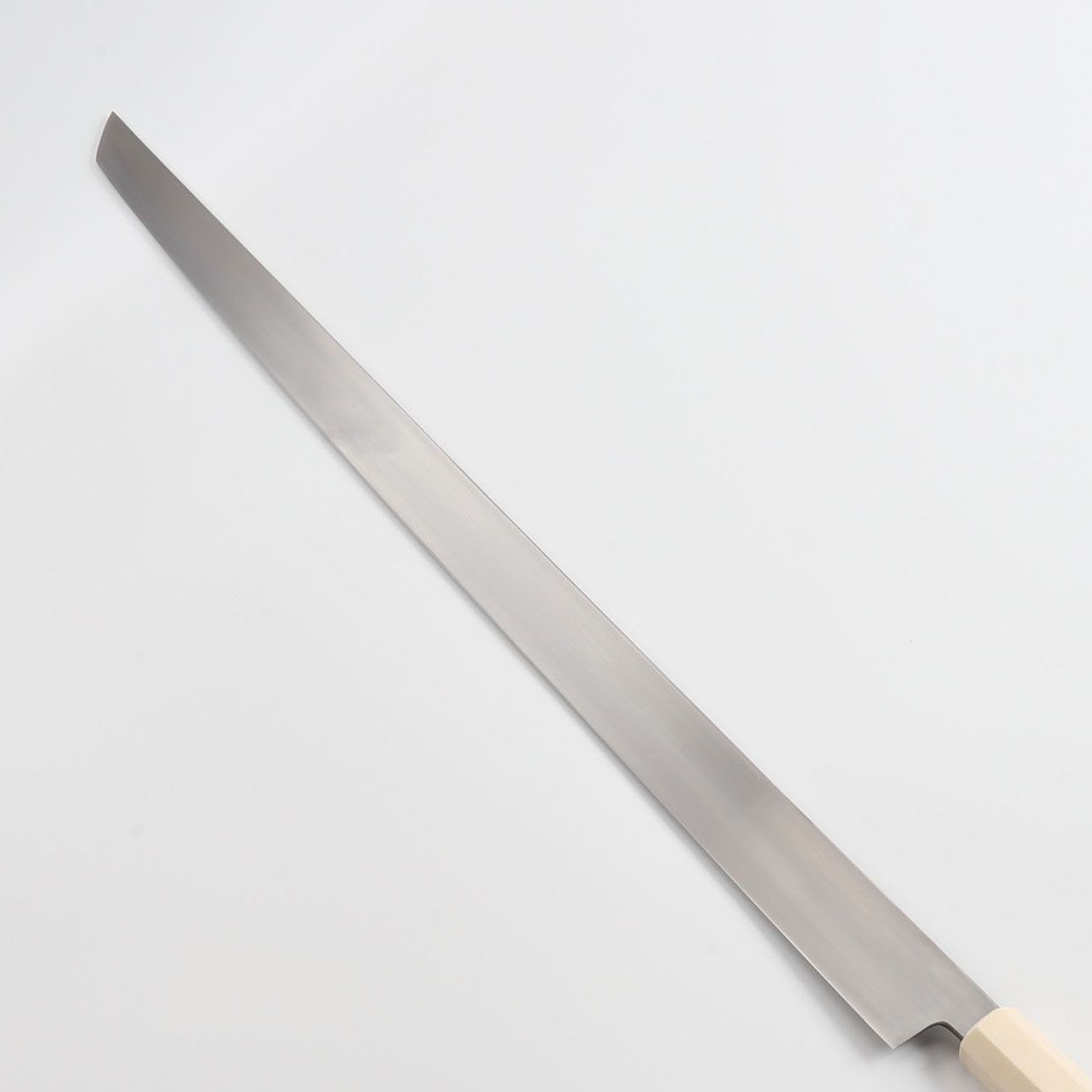マグロ包丁 両刃包丁（刃渡700mm）通常鏡面仕上げ 本刃付け 八角