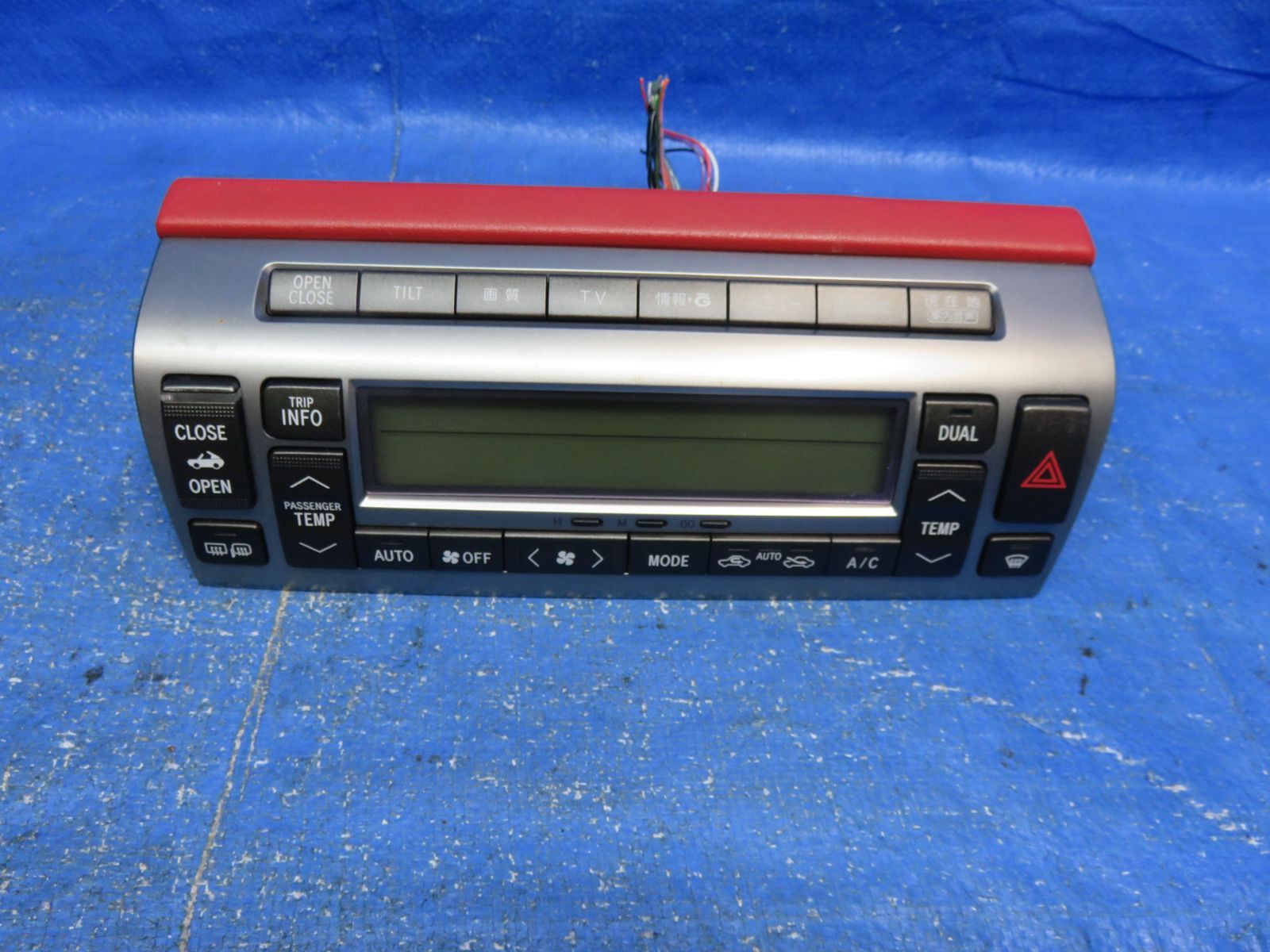 LA6768 作動OK レクサス SC430 UZZ40 後期 エアコンスイッチパネル 液晶ディスプレイ 純正 55900-24310 ソアラ共通 汚れ